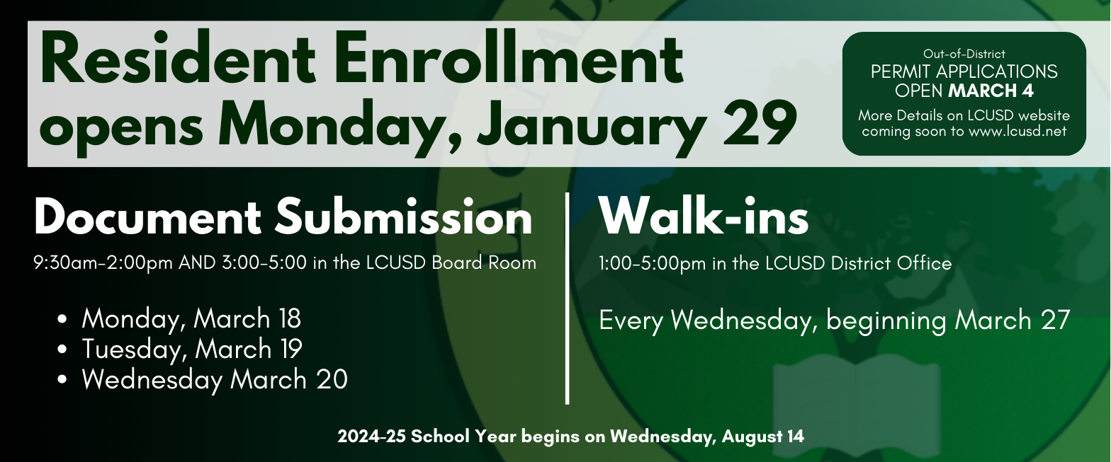 Resident Enrollment opens Monday, January 29